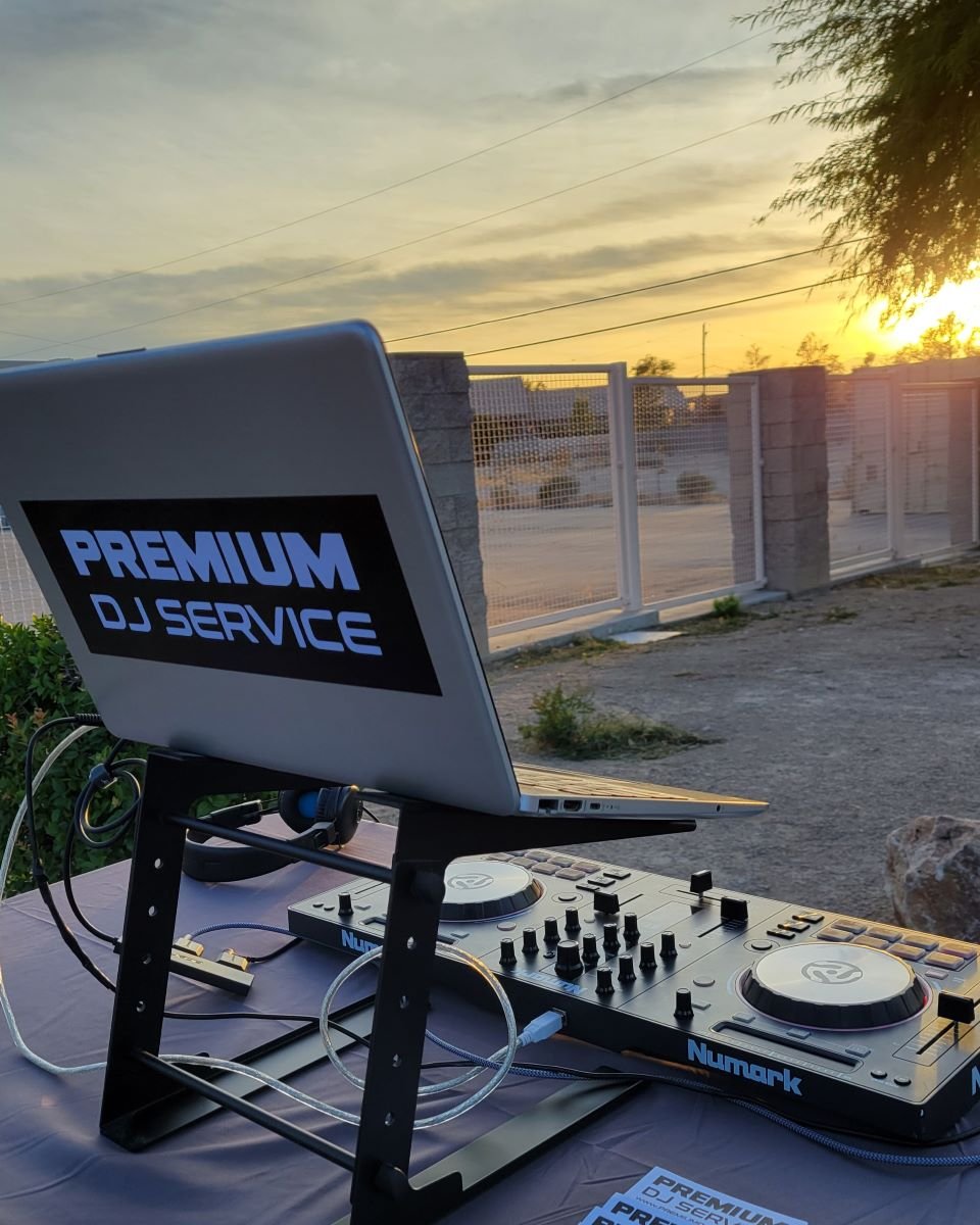 Premium DJ performing with turntables at a corporate event in Las Vegas